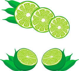 Sweet juicy tasty natural eco product lime