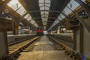 Fototapeta na wymiar Interior of the Zurich Main Station