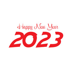 2023 Happy New Year Background Design. Greeting Card, Banner, Poster. Vector Illustration.