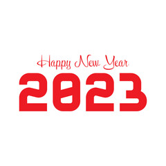 2023 Happy New Year Background Design. Greeting Card, Banner, Poster. Vector Illustration.