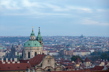Sweeping view of the Prague skyline taken from Prague Castle. 