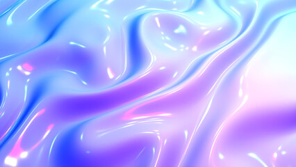 Purple blue plastic shiny background, latex glossy texture pattern, 3d render illustration. - obrazy, fototapety, plakaty