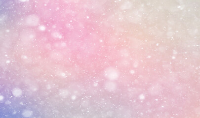 Fototapeta na wymiar pink abstract background snowfall watercolor