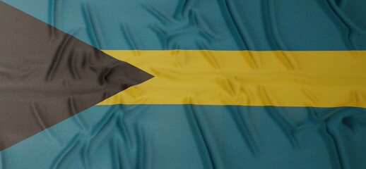 Flag of Bahamas - on a flat surface with a few wrinkles
