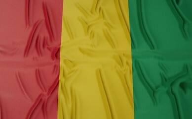 Flag of Guinea - on a flat surface with a few wrinkles