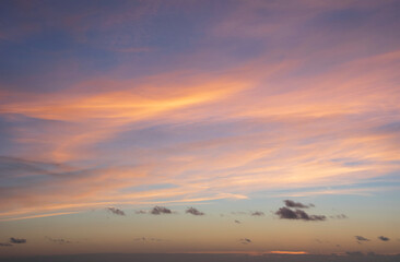 Fototapeta na wymiar Stunning sunset sky landscape colorful vibrant backgorund