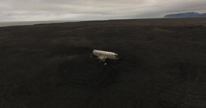Epave de DC3 sur la c&ocirc;te sud de l'Islande