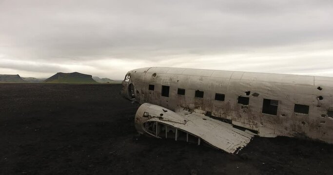 Epave de DC3 sur la c&ocirc;te sud de l'Islande