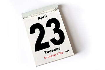 23. April 2024 St George's Day