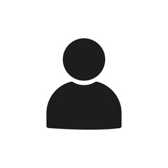 Avatar icon. Human. A person's badge. Vector. Social media profile symbol. The symbol of a person.