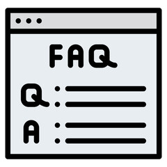 faq contact communication icon