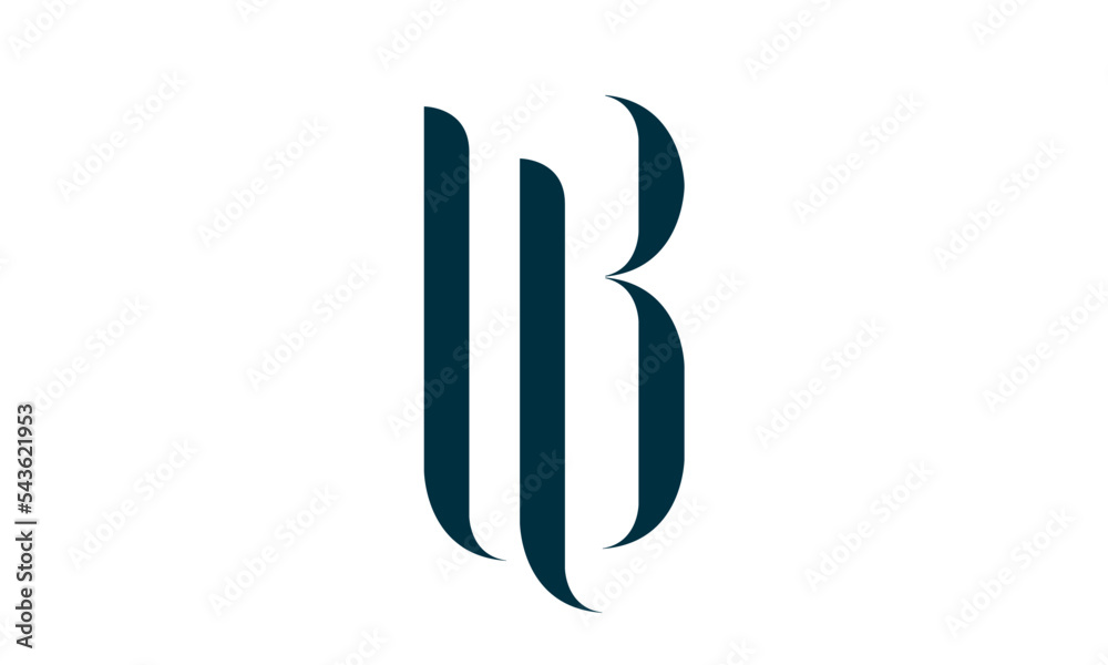 Sticker lb monogram logo