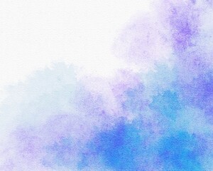 Violet watercolor abstract background. Soft watecolor texture. - 543622391