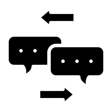 2 Ways Contact Communication Icon