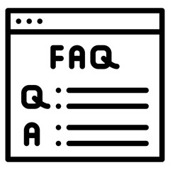 faq contact communication icon