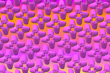 gradient background pink flowers design for fabric cloths