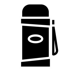 flask camping outdoor activity icon