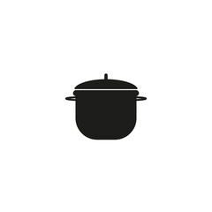 Stainless steel pan. Metal cooking pot. Kitchen utensil mockup. Cookware for cooking food. Vector illustration isolated on white background