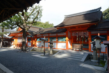 Obraz premium 吉田神社 中門 京都市左京区