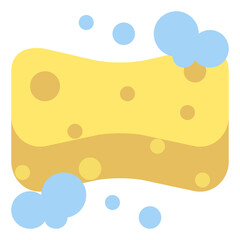 sponge cleaning hygiene icon