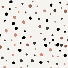 Trendy abstract background. Colorful Doodle dot pattern. Abstract spots. Background of Art bubbles, PNG.