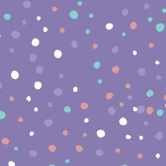 Trendy abstract background. Colorful Doodle dot pattern. Abstract spots. Background of Art bubbles, PNG.