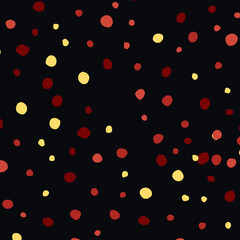 Trendy abstract background. Colorful Doodle dot pattern. Abstract spots. Background of Art bubbles, PNG.