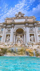 The ‘Fontana di Trevi’(Trevi Fountain) is perhaps the most famous fountain in the world in...