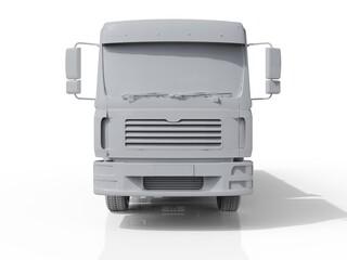 Dump Truck Hi-Detailed Template for Car Branding and Advertising