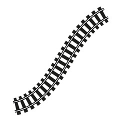 Railway Track Illustration.