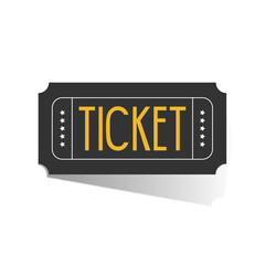 admit one ticket isolated