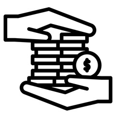 fund banking money icon