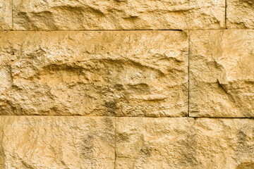 stone wall background, golden texture stone