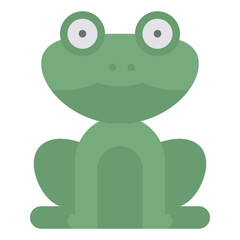 frog spring season nature icon