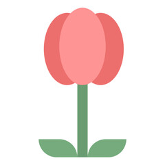 tulip spring season nature icon