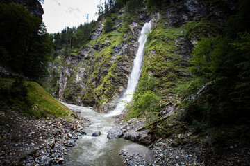 Waterfall in Liechtenstein Gorge
