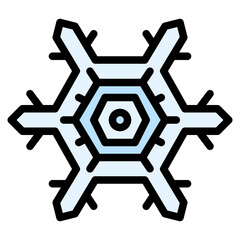 snowflake snow winter season christmas festival icon