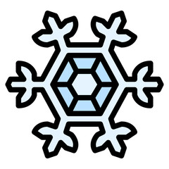 snowflake snow winter season christmas festival icon