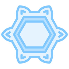 snowflake snow winter season christmas festival icon