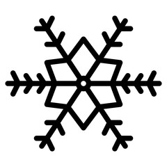snowflake snow winter season christmas festival icon