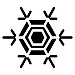 snowflake snow winter season christmas festival icon