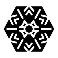 snowflake snow winter season christmas festival icon