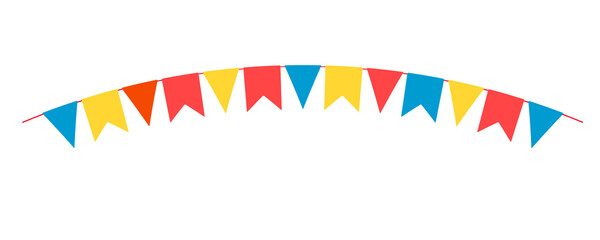 Fototapeta premium Party Background with Flags PNG