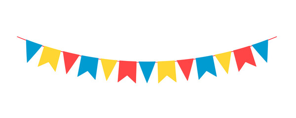 Party Background with Flags PNG