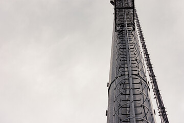 Safety stairs or steps for emergency cases or for maintenance of a stadium light tower