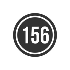 Numeric icon vector design templates