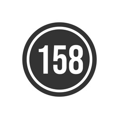 Numeric icon vector design templates