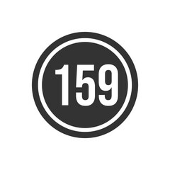 Numeric icon vector design templates