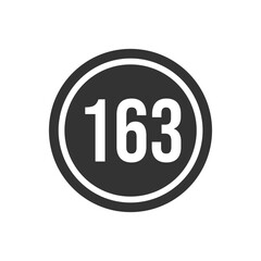Numeric icon vector design templates