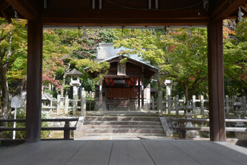 竹中稲荷神社　拝殿から本殿を望む　京都市左京区吉田